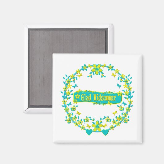 Mittelsommer-Symbol Magnet (Vorderseite/Rückseite)