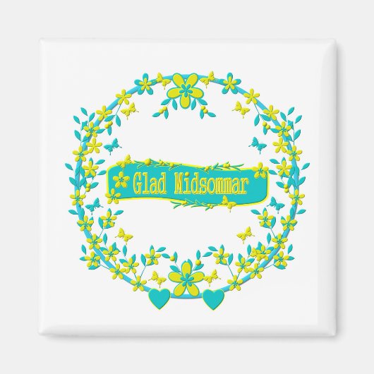 Mittelsommer-Symbol Magnet (Vorne)