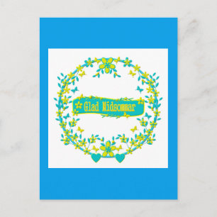 Mittelsommer-Symbol Postkarte