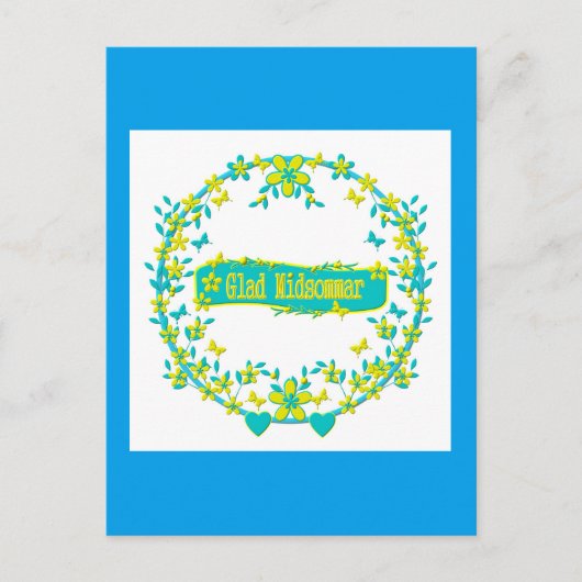 Mittelsommer-Symbol Postkarte (Vorderseite)