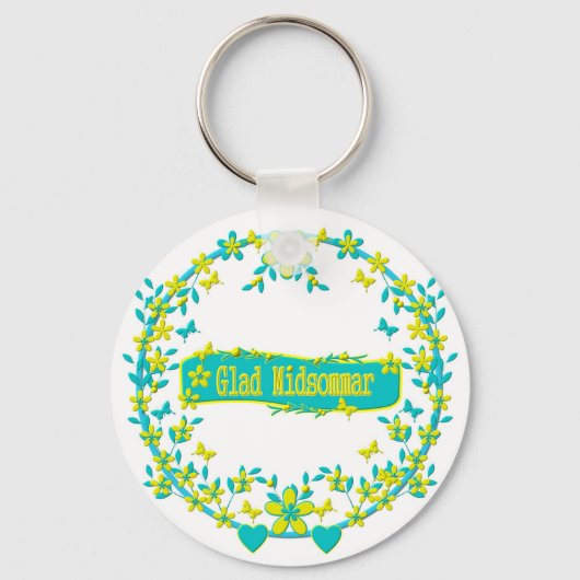 Mittelsommer-Symbol Schlüsselanhänger (Vorderseite)