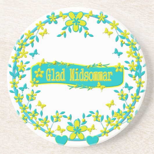 Mittelsommer-Symbol Untersetzer (Vorne)