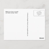 Mittelsommerliche Aurora borealis über den Lago La Postkarte (Rückseite)