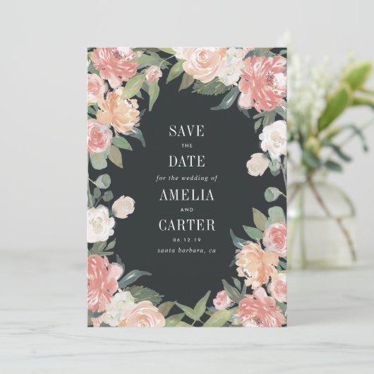 Mittelsommerliche Save the Date (Stehend Vorderseite)