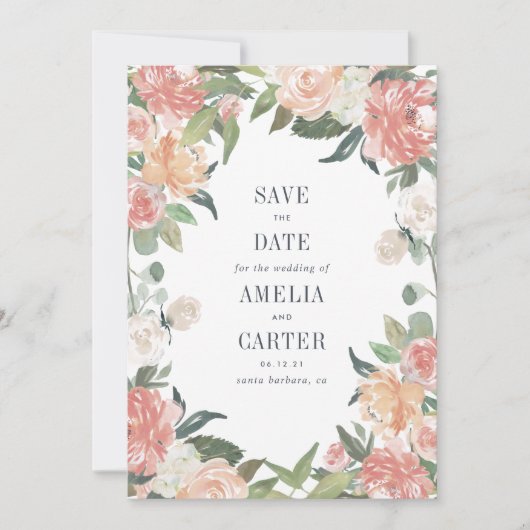 Mittelsommerliche Save the Date (Vorderseite)