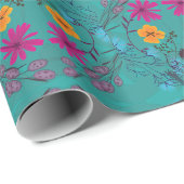 Mittelsommernküche botanisch geschenkpapier (Rolleneckpunkt)