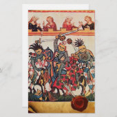 MITTELSTADT, BEKÄMPFUNG VON KNIGHTS UND DAMSELN BRIEFPAPIER (Vorne/Hinten)