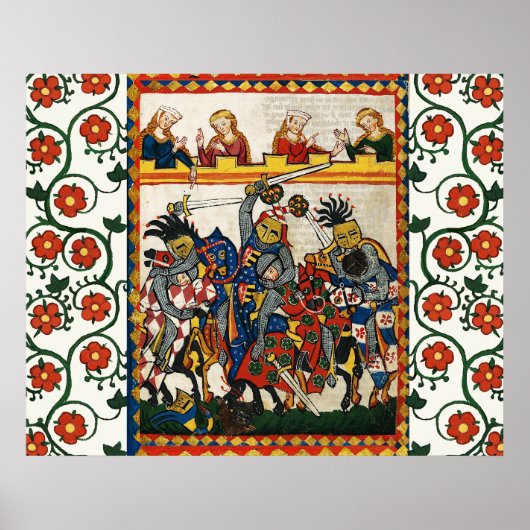 MITTELSTADT, BEKÄMPFUNG VON KNIGHTS UND DAMSELN POSTER (Vorne)