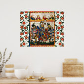 MITTELSTADT, BEKÄMPFUNG VON KNIGHTS UND DAMSELN POSTER (Küche)