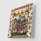 MITTELSTADT, BEKÄMPFUNG VON KNIGHTS UND DAMSELN QUADRATISCHE WANDUHR (Winkel)