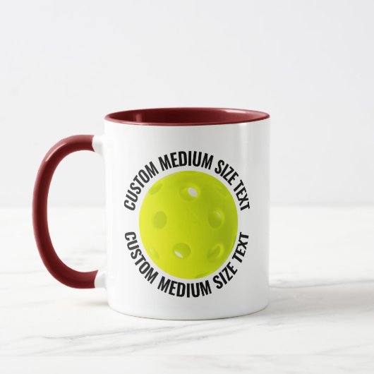 Mittelstarker MAROON-Kombinationsstoff 325g Custom Tasse (Links)