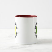 Mittelstarker Text MAROON-Kombination 11oz Individ Tasse (Zentrum)
