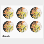 Mittelstück I Runder Aufkleber (Blatt)