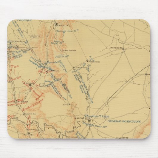 MittelTennessee-Kampagne Mousepad (Vorne)