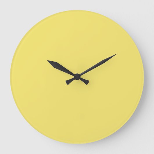 Mittelton Hellgelbe Farbe - Farbe - Farbe - Farbe Große Wanduhr (Vorderseite)