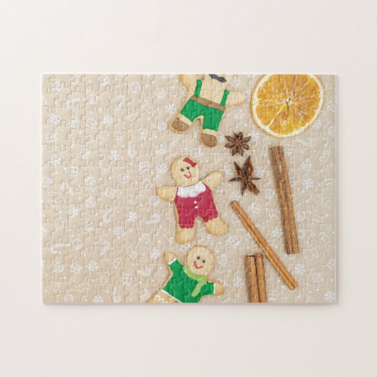 Mittelweihnachtliche Lebkuchen Mann Jigsaw Puzzle (Horizontal)