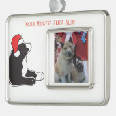 Mittelwest Akita Alumni Ornament Rahmen-Ornament Silber (Links)