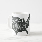 Mittelwesten ist - Tasse am besten (Vorderseite Links)