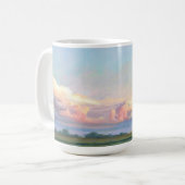Mittelwesten-Sonnenuntergangmalerei-Tasse durch Kaffeetasse (Vorderseite Links)
