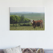 Mittelwestfotografie | Schöne Kuh und Landschaft Poster