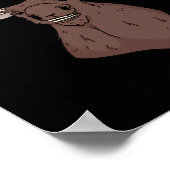 Mittelwestliche Magie Reinigung Stupid Elch Gesich Poster (Ecke)