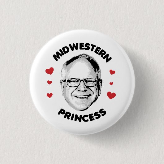Mittelwestprinzessin Button (Vorderseite)