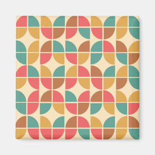 Mittelzentrat Geometrischer Aquamariner Senf Gelb Magnet
