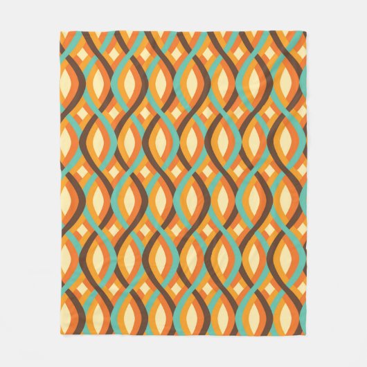 Mittelzentrisches modernes Decken, Diamantmuster Fleecedecke (Vorderseite)