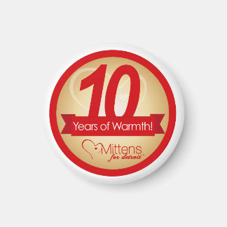 Mitten für Detroit 2" Round Magnet