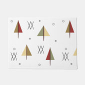 Mitten im Jahrhundert Snowy Forest Fußmatte (Vorderseite)