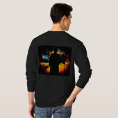 Mitten im Pianotorium Herren-Langschläfer T-Shirt (Schwarz voll)