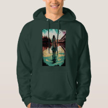 Mitten im psychedelischen Shirt eines Sees
