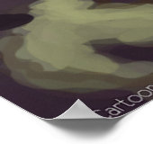 Mitten im sonnigen Grim Sensenmann & Clown Poster (Ecke)