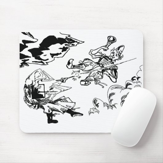 Mitten- in der Luftkampf Mousepad! Mousepad (Mit Mouse)