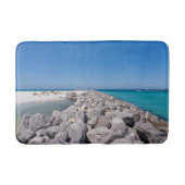 Mitten in der Muschel Jetty Bath Mat Badematte (Vorderseite)