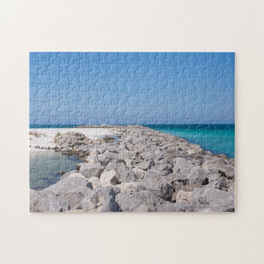 Mitten in der Muschel Jetty Jigsaw Puzzle (Horizontal)