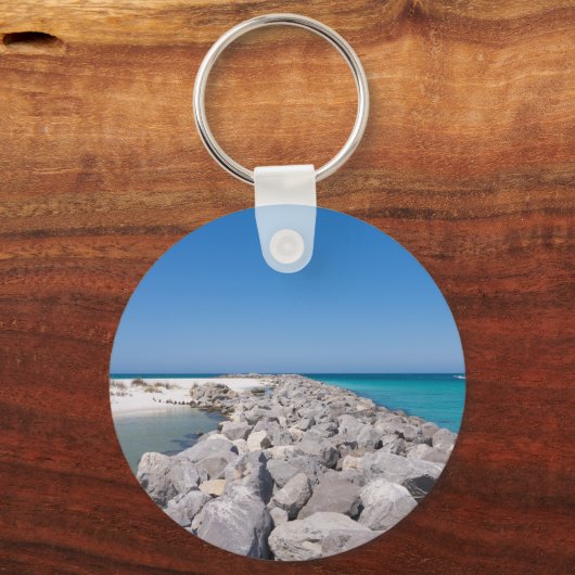 Mitten in der Muschel Jetty Key Chain Schlüsselanhänger (Rückseite)