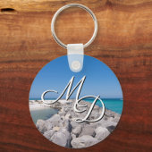 Mitten in der Muschel Jetty Key Chain Schlüsselanhänger (Vorderseite)