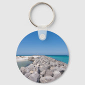 Mitten in der Muschel Jetty Key Chain Schlüsselanhänger (Rückseite)