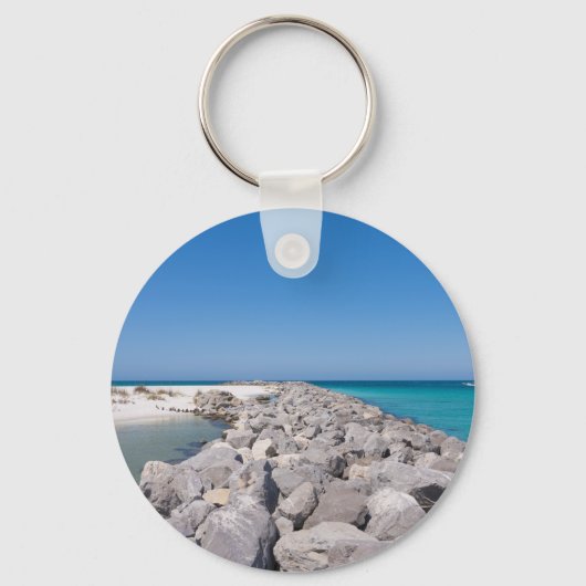 Mitten in der Muschel Jetty Key Chain Schlüsselanhänger (Rückseite)