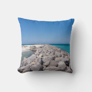 Mitten in der Muschel Jetty Kissen