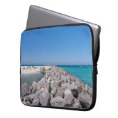 Mitten in der Muschel Jetty Laptop Sleeve Case (Vorderseite Links)