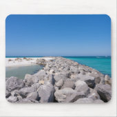 Mitten in der Muschel Jetty Mousepad (Vorne)