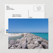 Mitten in der Muschel Jetty Postcard Postkarte (Vorne/Hinten)