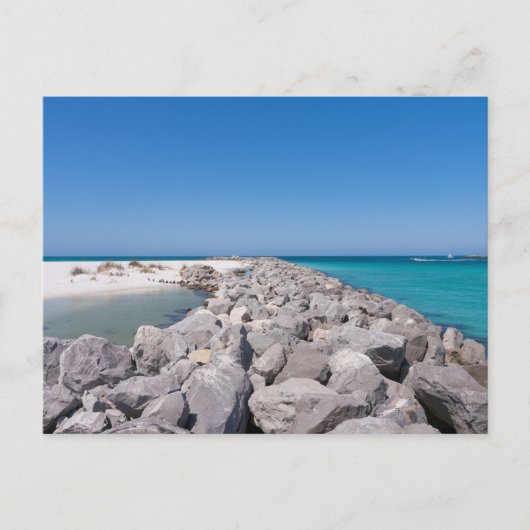 Mitten in der Muschel Jetty Postcard Postkarte (Vorderseite)