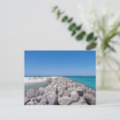 Mitten in der Muschel Jetty Postcard Postkarte (Stehend Vorderseite)