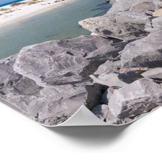 Mitten in der Muschel Jetty Poster (Ecke)