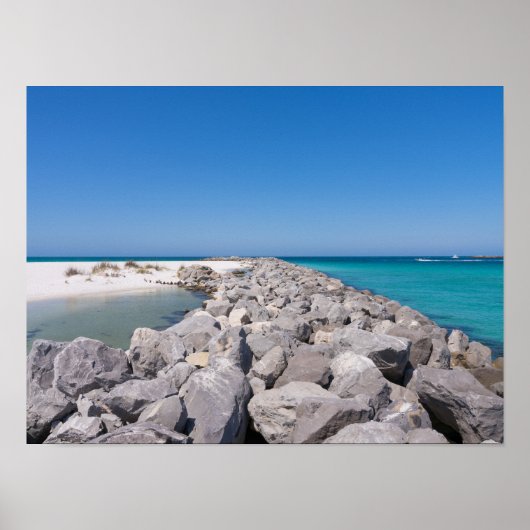 Mitten in der Muschel Jetty Poster (Vorne)