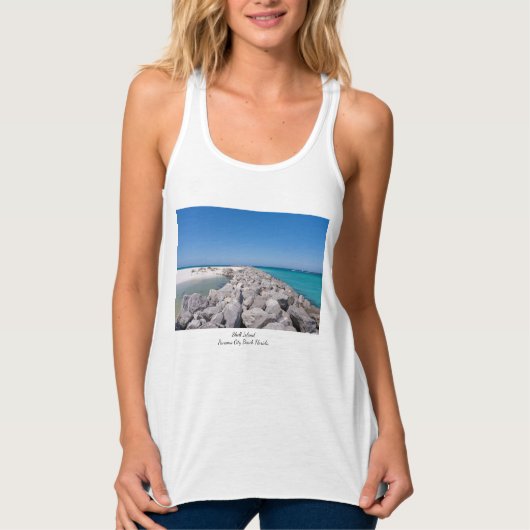 Mitten in der Muschel Jetty Tank Top (Vorderseite)