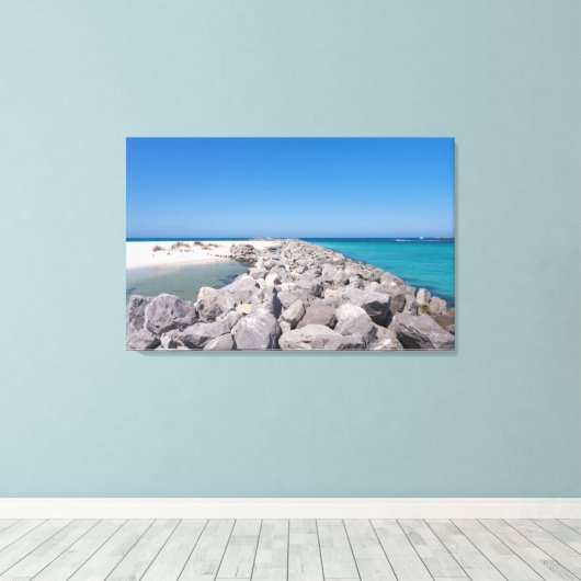 Mitten in der Muschel Leinwand Jetty (Insitu (Holzboden))